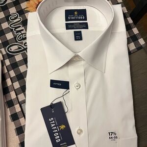 Stafford Men's Classic White Dress Shirt